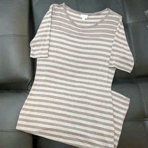 Beige Striped LulaRoe Julia